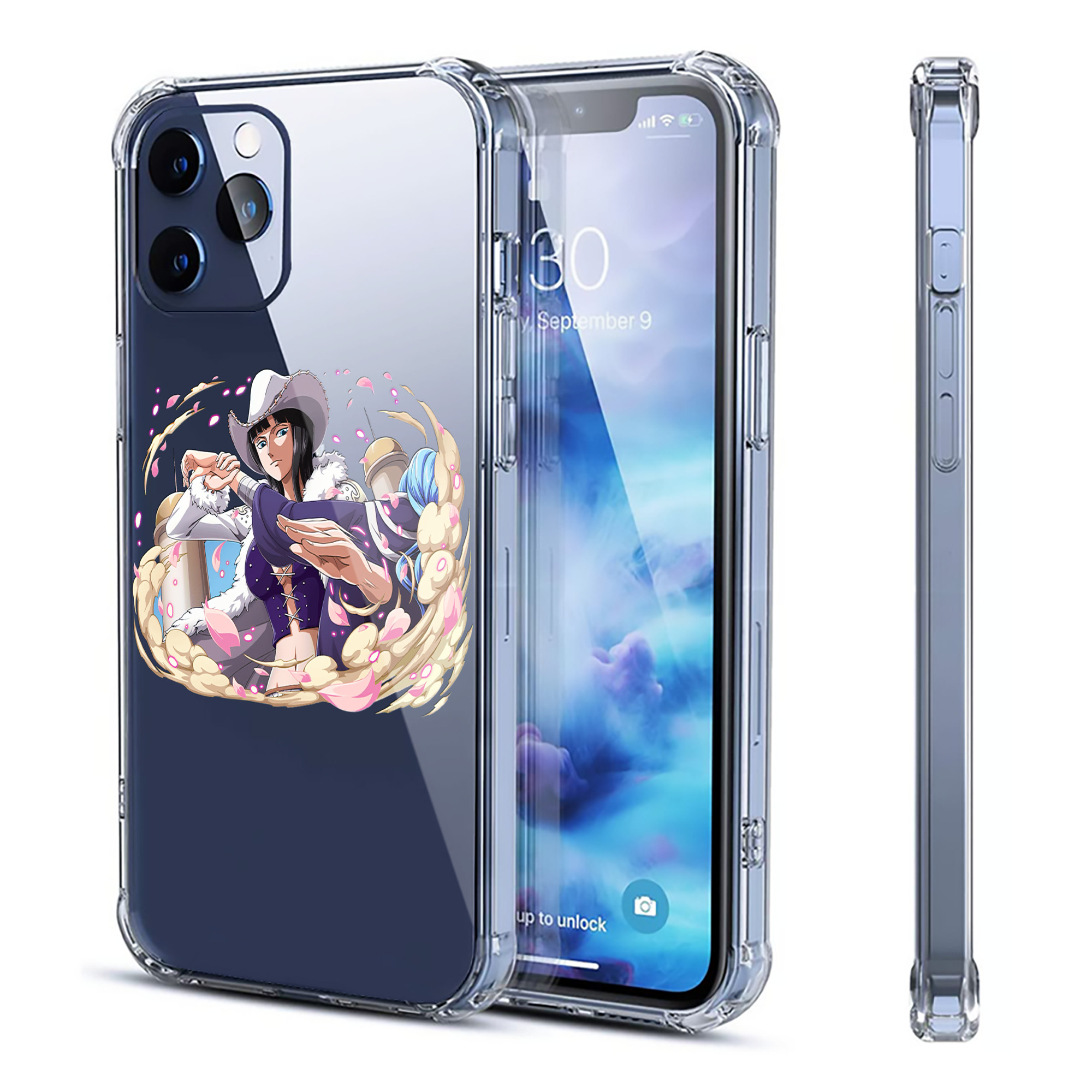 （画像用） ワンピース ニコ・ロビン ONE PIECE Nico Robin 【iPhone 12シリーズ対応】透明スマホケース（クリアソフトケース）